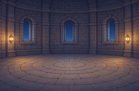 Tower Study, an empty room with no furniture placed yet
