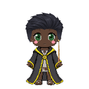 Avatar: Wizard · Hufflepuff Robes, Undercut, Oak Wand