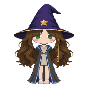 Avatar: Witch · Ravenclaw Robes, Hat & Hair, Oak Wand