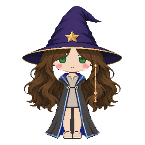 Avatar: Witch · Ravenclaw Robes, Hat & Hair, Oak Wand