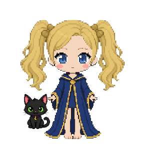 Avatar: Black Cat, Witch · Sapphire Robes, Twin Tails