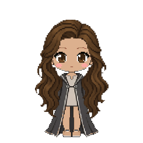 Avatar: Witch · Charcoal Robes, Long Wavy