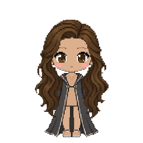 Avatar: Witch · Charcoal Robes, Long Wavy