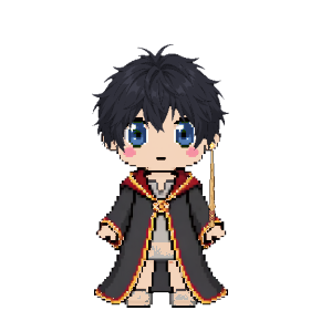 Avatar: Wizard · Gryffindor Robes, Messy, Oak Wand