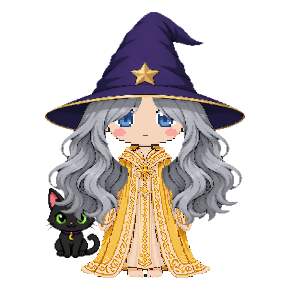 Avatar: Black Cat, Witch · Gilded Robes, Hat & Hair