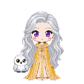Avatar: Snowy Owl, Witch · Gilded Robes, Long Wavy