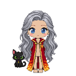 Avatar: Black Cat, Witch · Phoenix Robes, Long Wavy