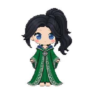Avatar: Witch · Emerald Robes, Ponytail