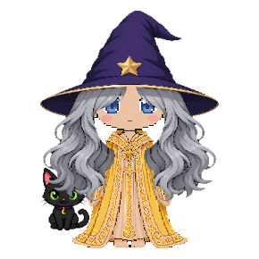 Avatar: Black Cat, Witch · Gilded Robes, Hat & Hair