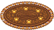 Firefly-Stitched Rug, floor decor for your dorm