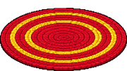 Gryffindor Rug, floor decor for a clubhouse