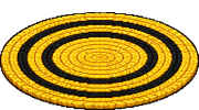 Hufflepuff Rug, floor decor for a clubhouse