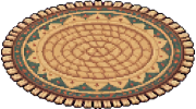 Round Rug, floor decor for a clubhouse