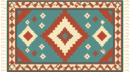 Woven Rug, floor decor for a clubhouse