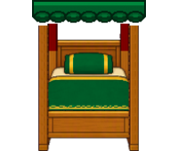 Slytherin Four-Poster, furniture for your dorm