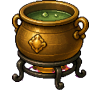 Brass Cauldron, furniture for a clubhouse