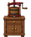 Cider-Press Nightstand, furniture for your dorm