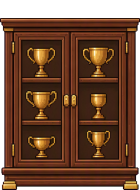 Trophy Case, furniture for a clubhouse